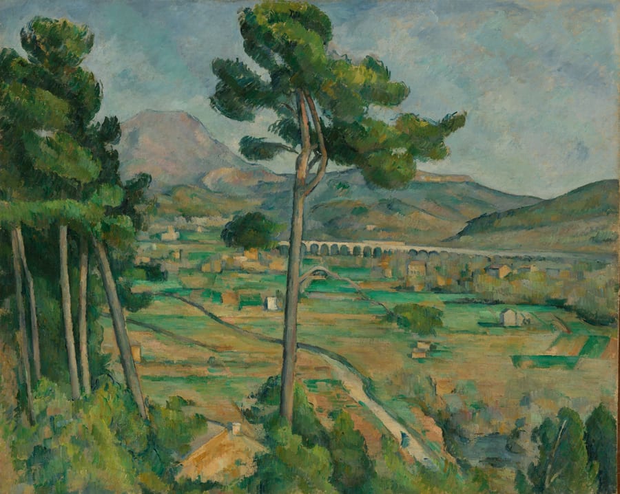 Mont Sainte-Victoire, Paul Cézanne, 1882–85: the original photograph, before Pacyra reduces it.