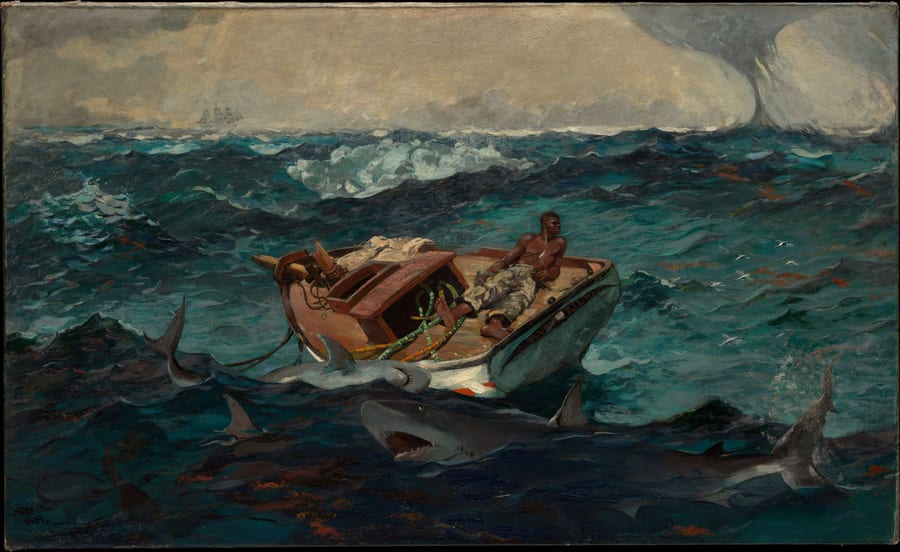 The Gulf Stream, Winslow Homer, 1899: the original photograph, before Pacyra reduces it.